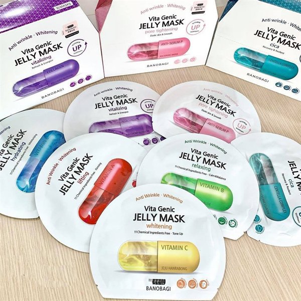 [HCM]Mặt Nạ Giấy Viên Thuốc Banobagi Anti Wrinkle Whitening Vita Genic Mask