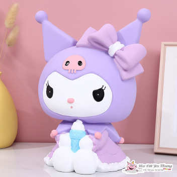 Ống tiết kiệm kuromi  cinnamoroll  melodi size lớn heo đựng tiền