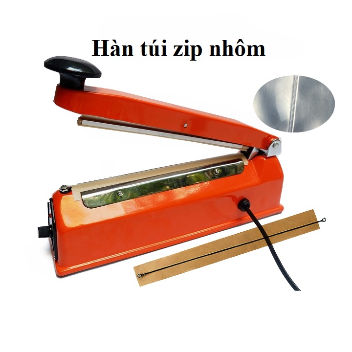 Máy hàn túi Sealer 200x2mm vỏ sắt sơn tĩnh điện Máy cơ công suất lớn 300W máy khỏe và êm hơn cho khả năng làm việc liên tục