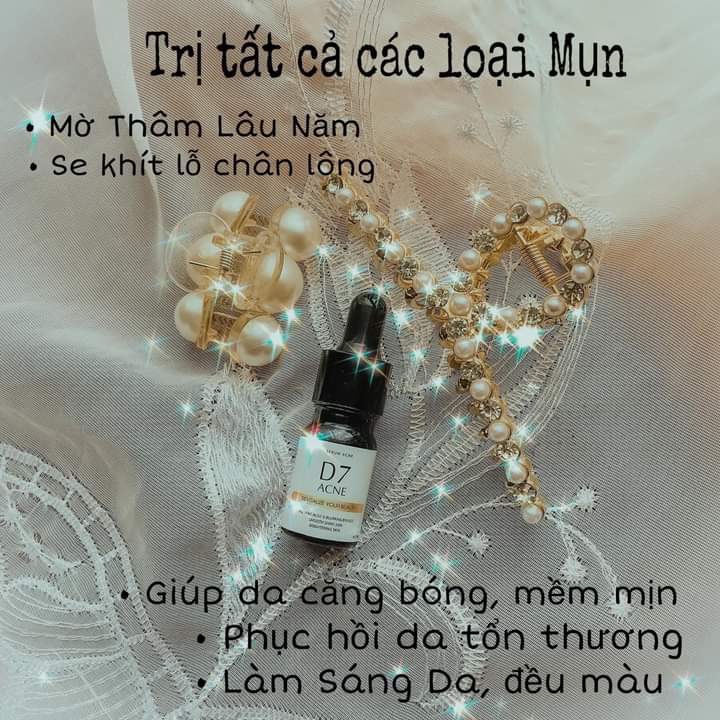 Serum Giành Cho Da Mụn D7 Acne. Không Bong Tróc Và Không Có Hại Cho Người Sử Dụng