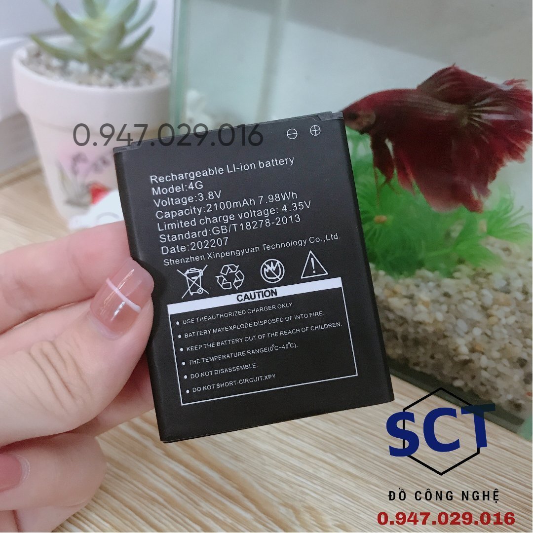 Pin Dành Cho Bộ Phát Wifi D6610 Dung Lượng 2100mAh - Bh 1 Tháng Pin Khỏe Cực Trâu