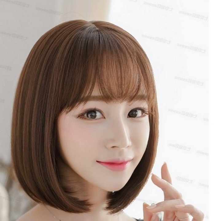[Hcm]Tóc Giả Nữ Hàn Quốc + Tặng Kèm Lưới T700