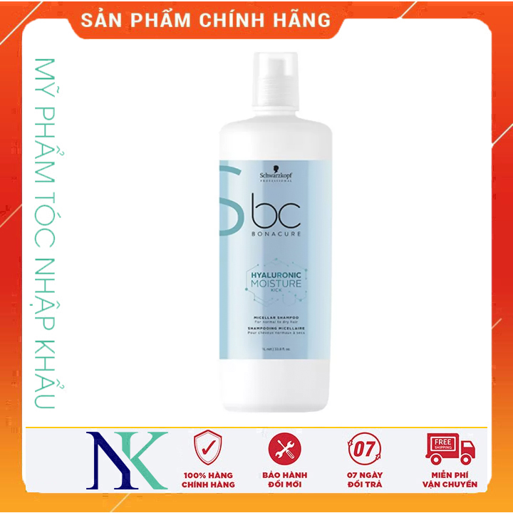 [Hcm]Dầu Gội Schwarzkopf Bc Moisture Kick Dành Cho Tóc Uốn Xoăn 1000Ml