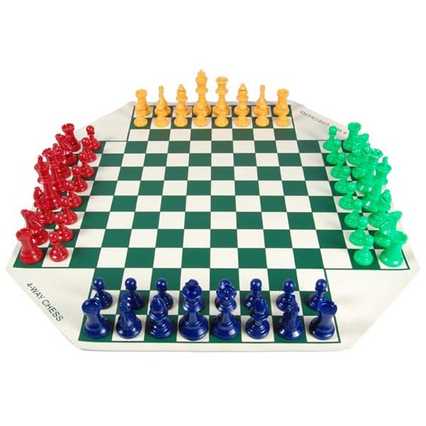Bộ cờ vua 4 người chơi - cờ vua tay 4 độc đáo thú vị dành cho 2 đến 4 người chơi kèm túi đựng CV049