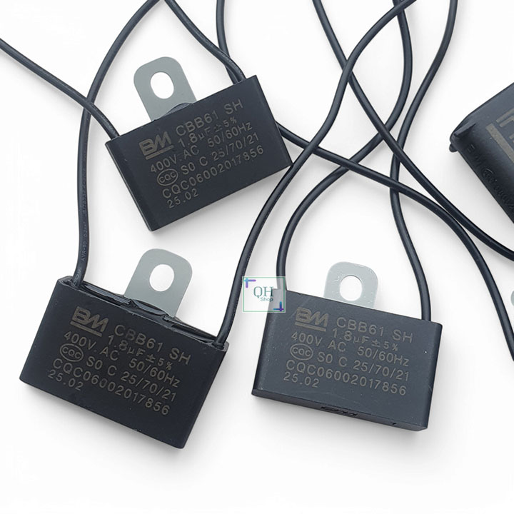 ComBo 3 Tụ Điện  Tụ Quạt  Tụ đề Loại 1.8uF  2.0uF Hàng Chuẩn Thông Dụng Sử Dụng Cho Quạt