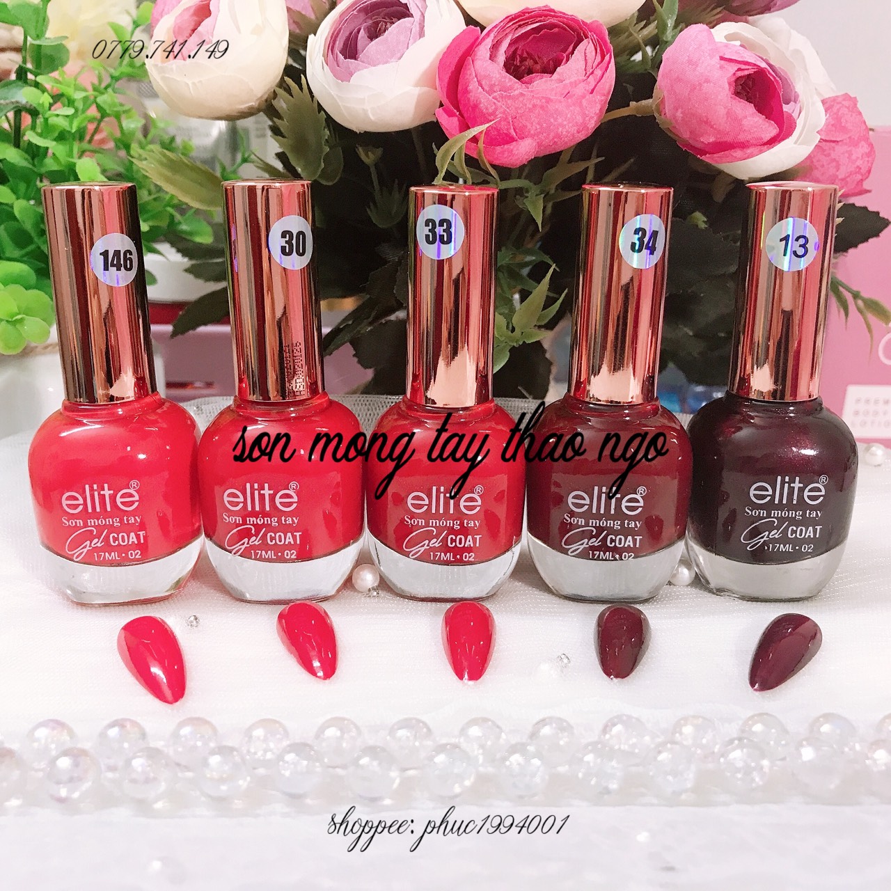 Sơn móng tay Gel lạnh Elite 17ml ( không cần hơ đèn)