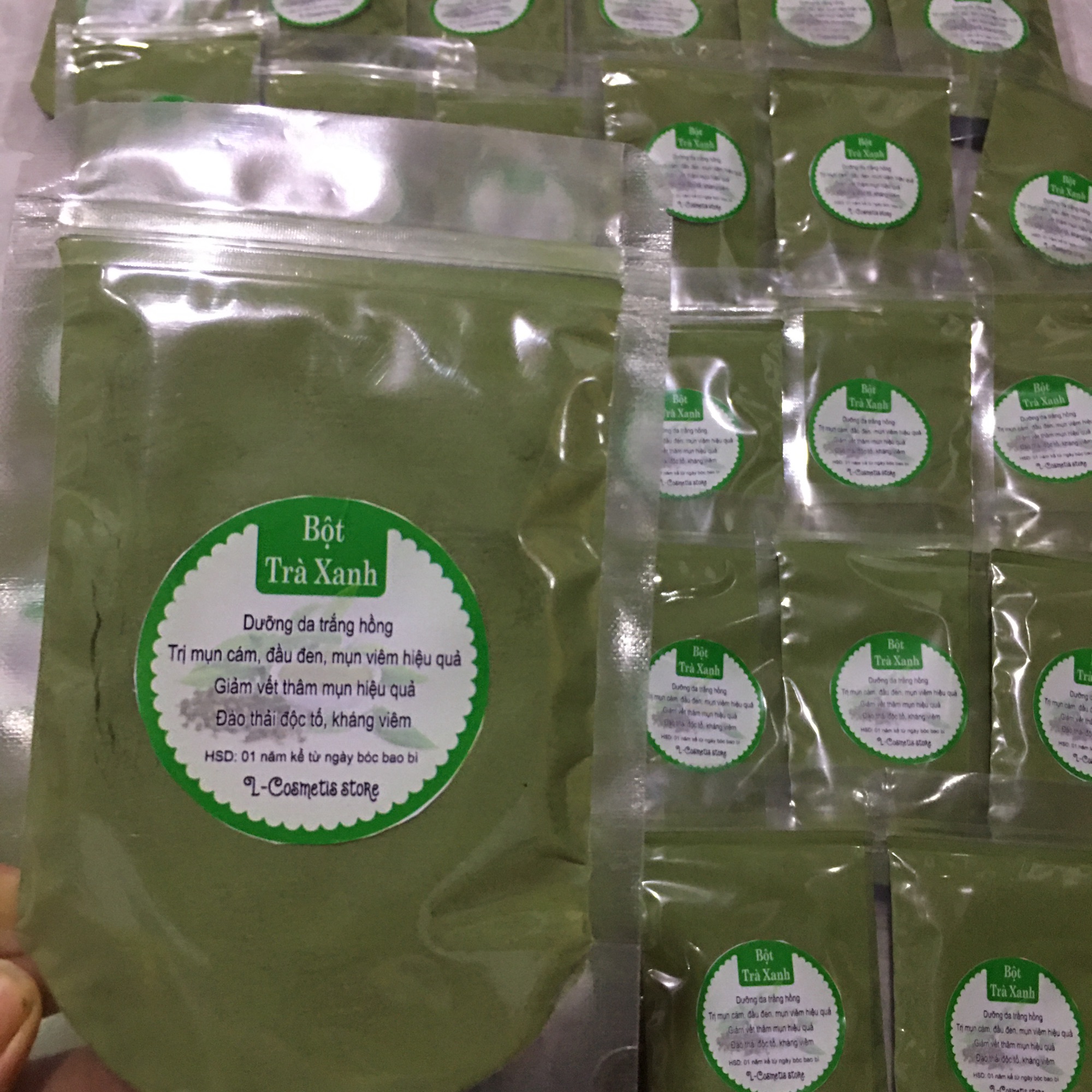 100gr bột trà xanh