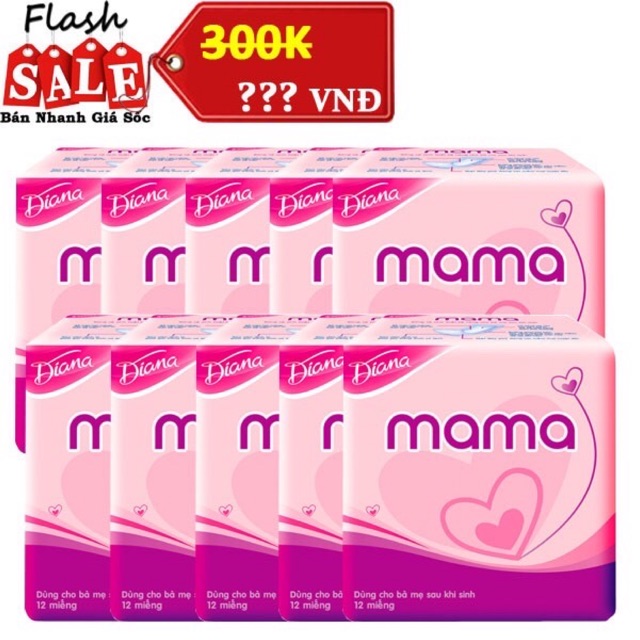 (Giá sỉ) combo 10 gói bvs diana mama