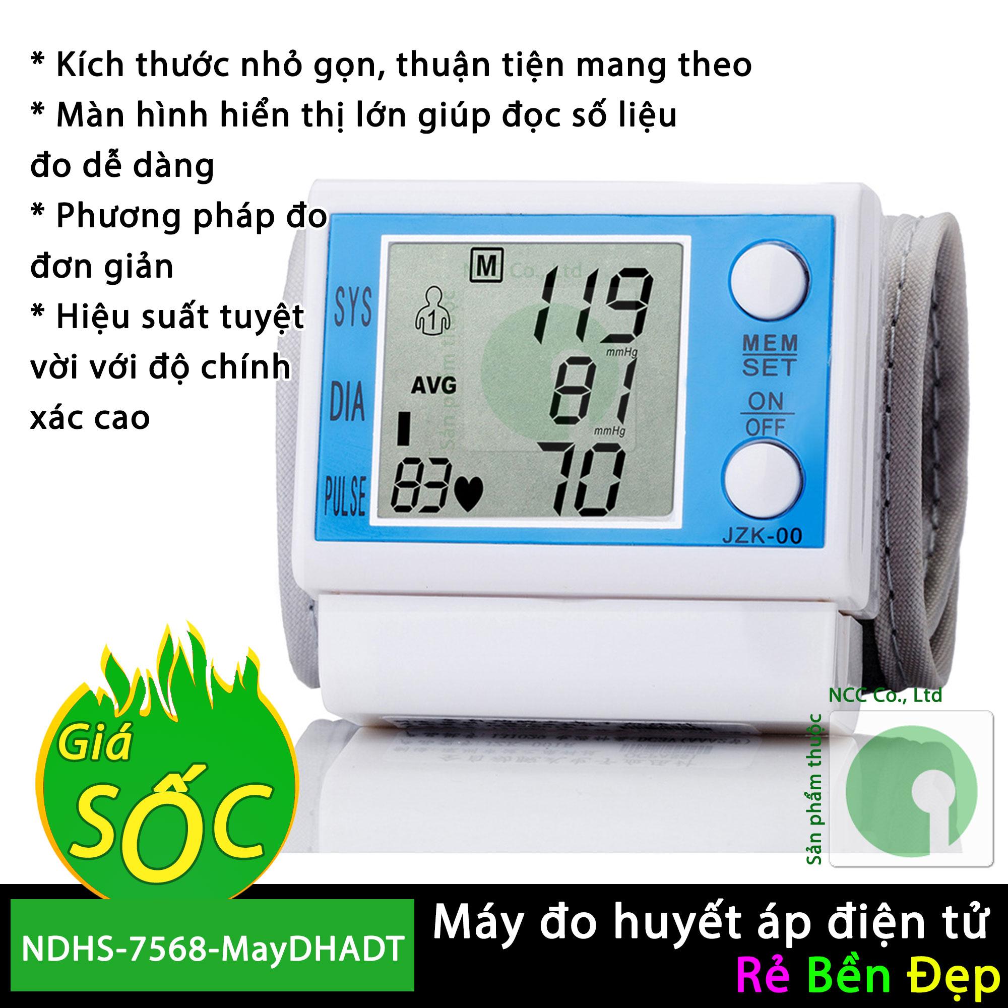 Máy Đo Huyết Áp Điện Tử - Thiết Bị Y Tế Cần Thiết Cho Gia Đình - Ndhs - 7568 - Maydhadt