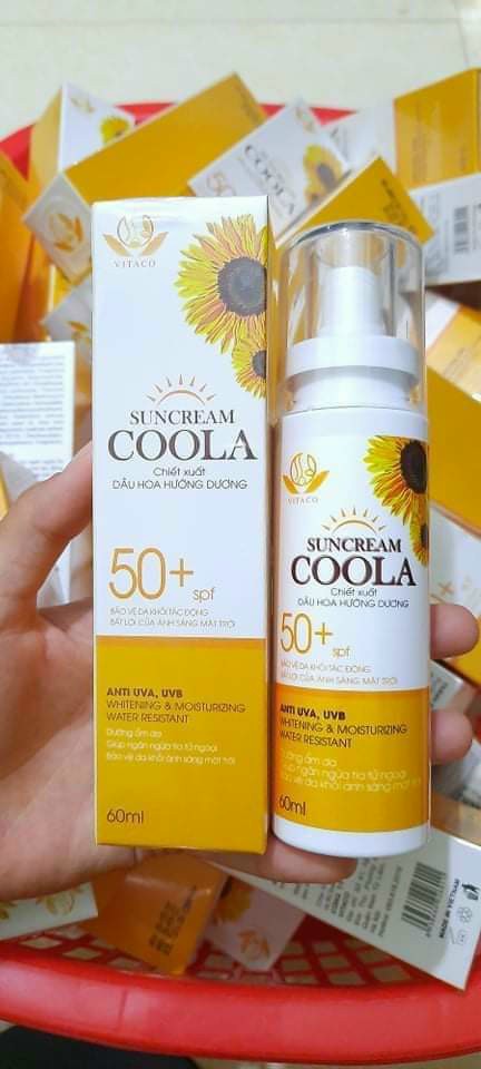 Xịt Chống Nắng Suncream Coola Spf 50+ Trắng Da Chống Lão Hóa