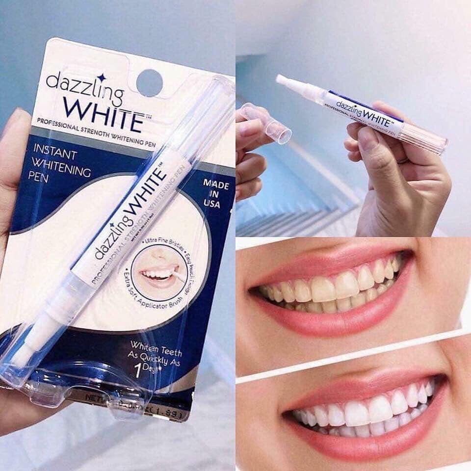 Bút Tẩy Trắng Răng Whitening Pen Tại Nhà Hiệu Quả Trông Thấy Sau Mỗi Lần Sử Dụng - Làm Tắng Răng Bằng Bút Tẩy