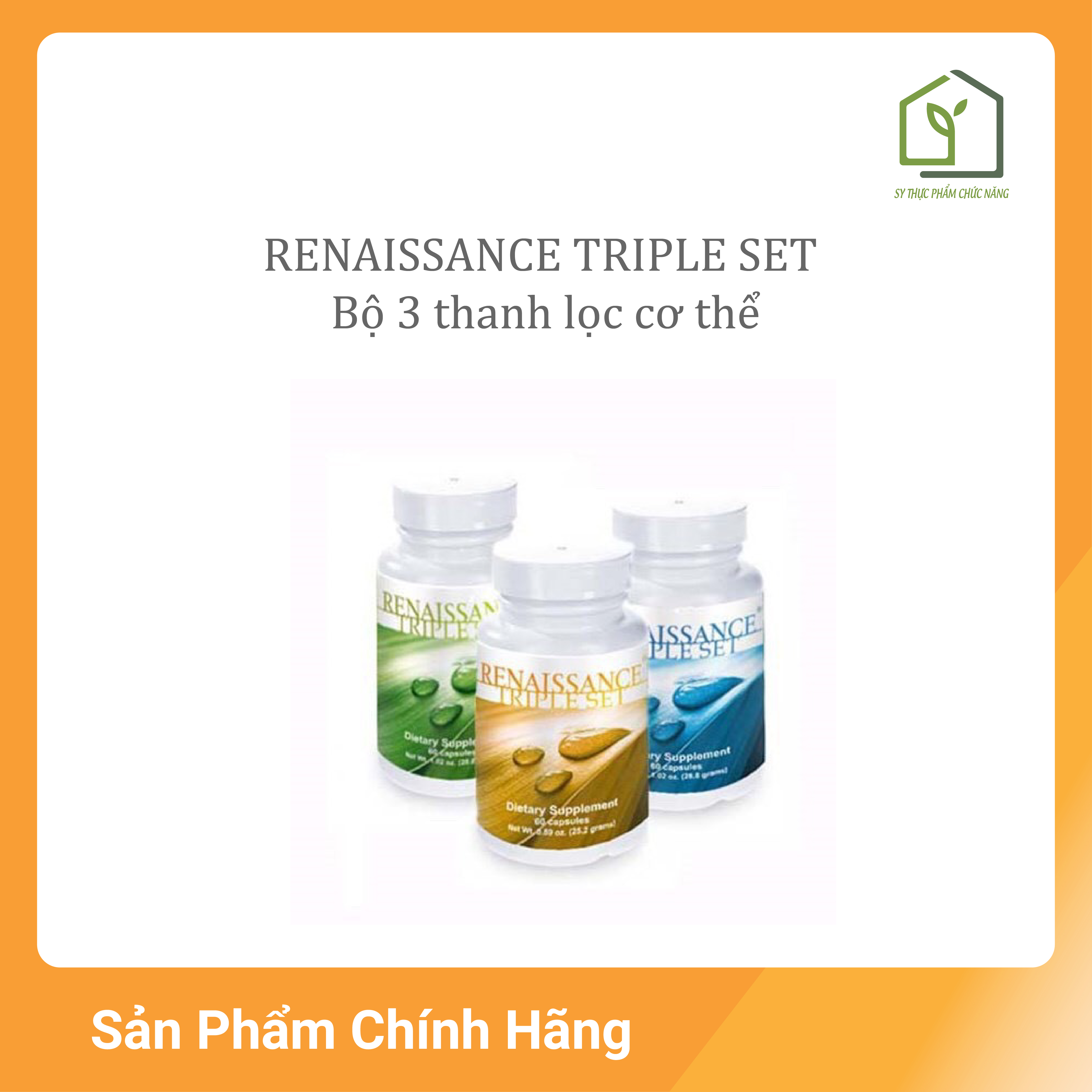 [Hcm]Renaissance Triple Set Bộ 3 Thanh Lọc Cơ Thể