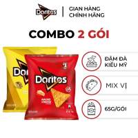 Combo 2 Gói Snack Ngô Giòn DORITOS 65G Vị Nacho Cheese/Taco - Snack tortilla tẩm vị đậm đà kiểu Mỹ