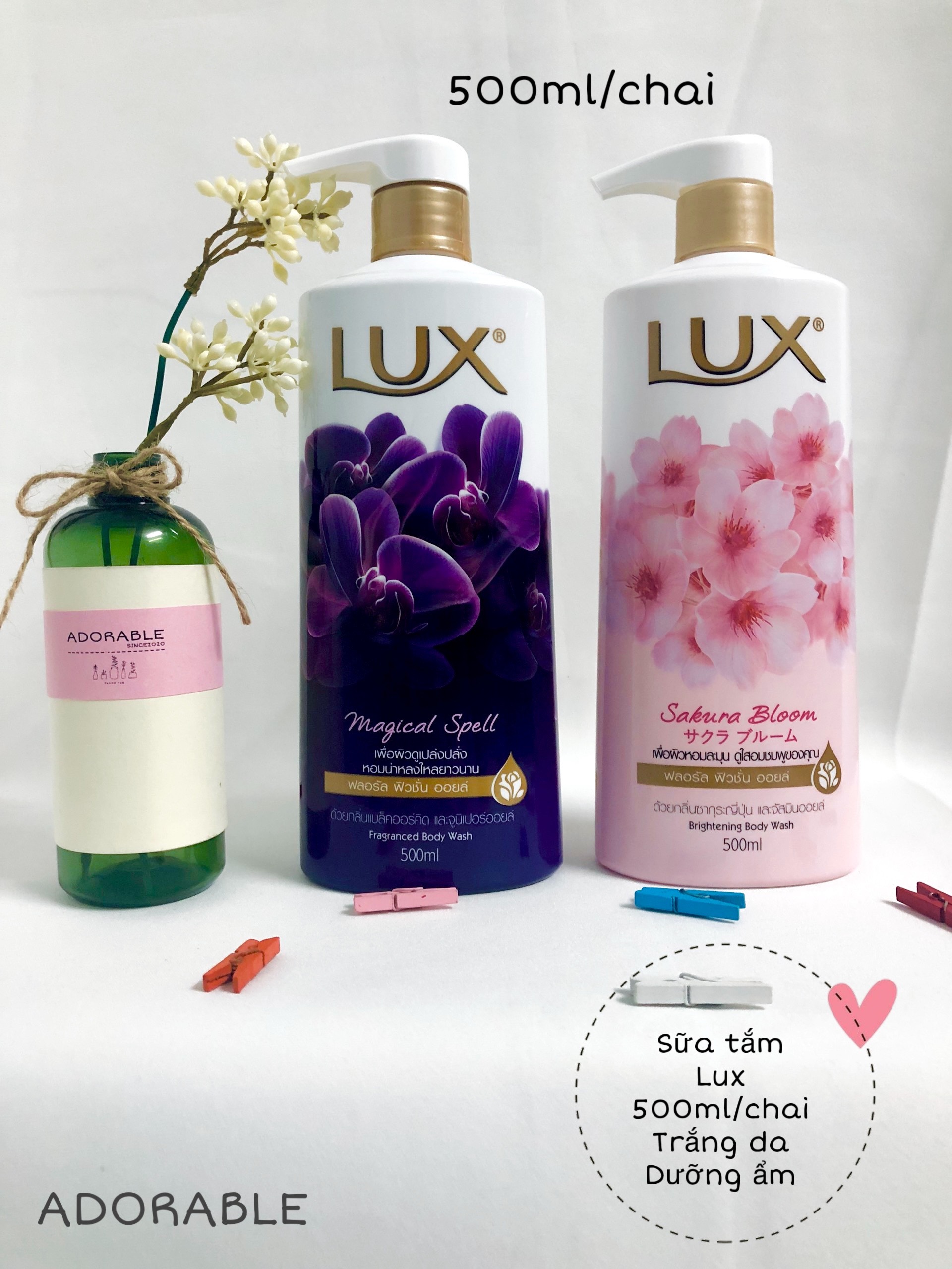 [Hcm]Sữa Tắm Lux Sữa Tắm Trắng Da 500Ml