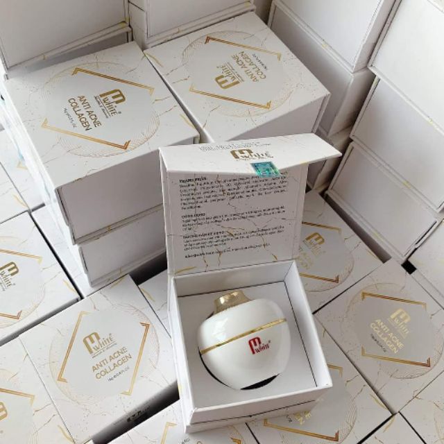 [HCM]Kem face collagen truyền trắng dành cho da mụn Mwhite