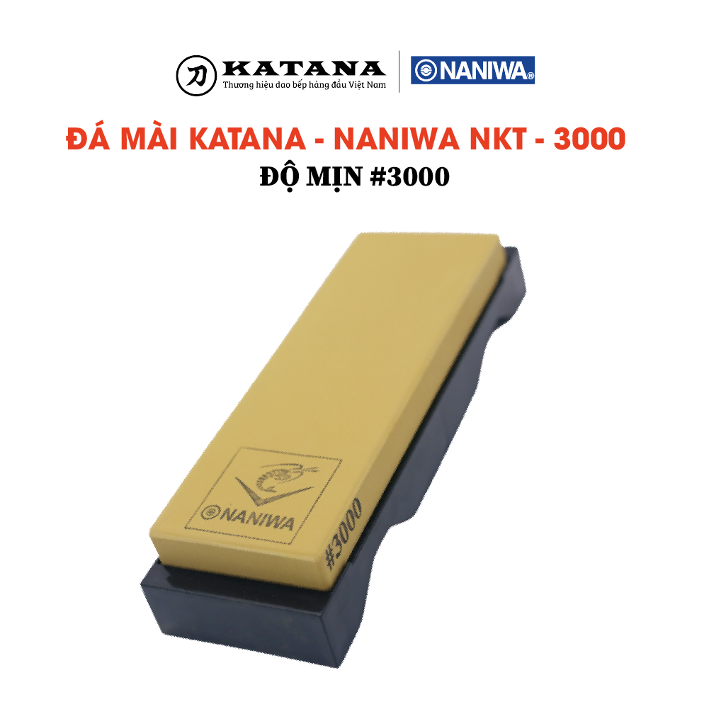 Đá mài dao cao cấp Nhật Bản Naniwa thương hiệu KATANA độ mịn #3000