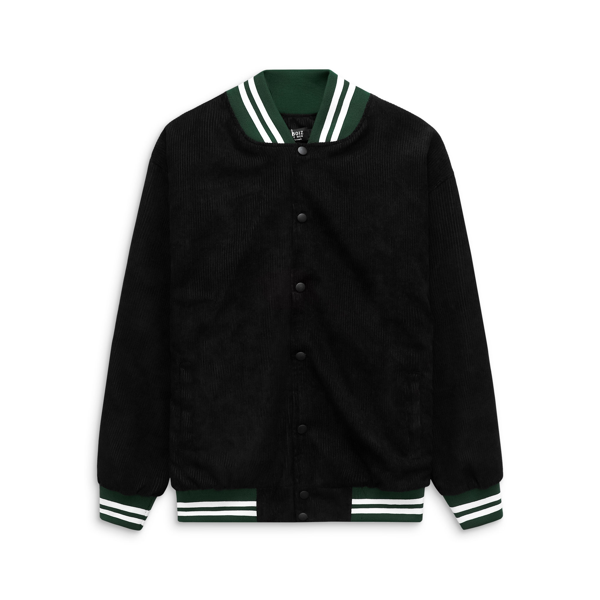 [BigSize] Áo Khoác Bomber Nam BB-Boiz Nhung Tăm Thêu Form Bigsize 80-130kg