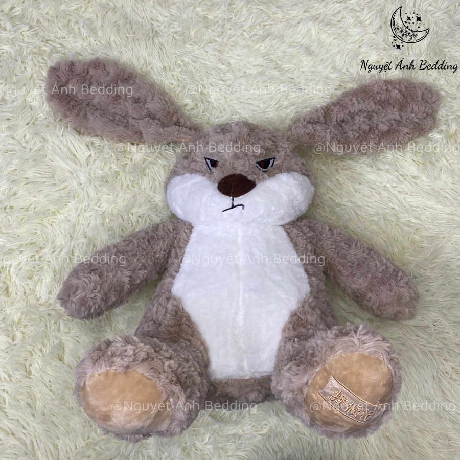 Thú Nhồi Bông Gấu Bông Thỏ Mặt Quạo Dễ Thương Đáng Yêu Thỏ Bông Nguyệt Ánh Bedding  -  An Toàn Cho B
