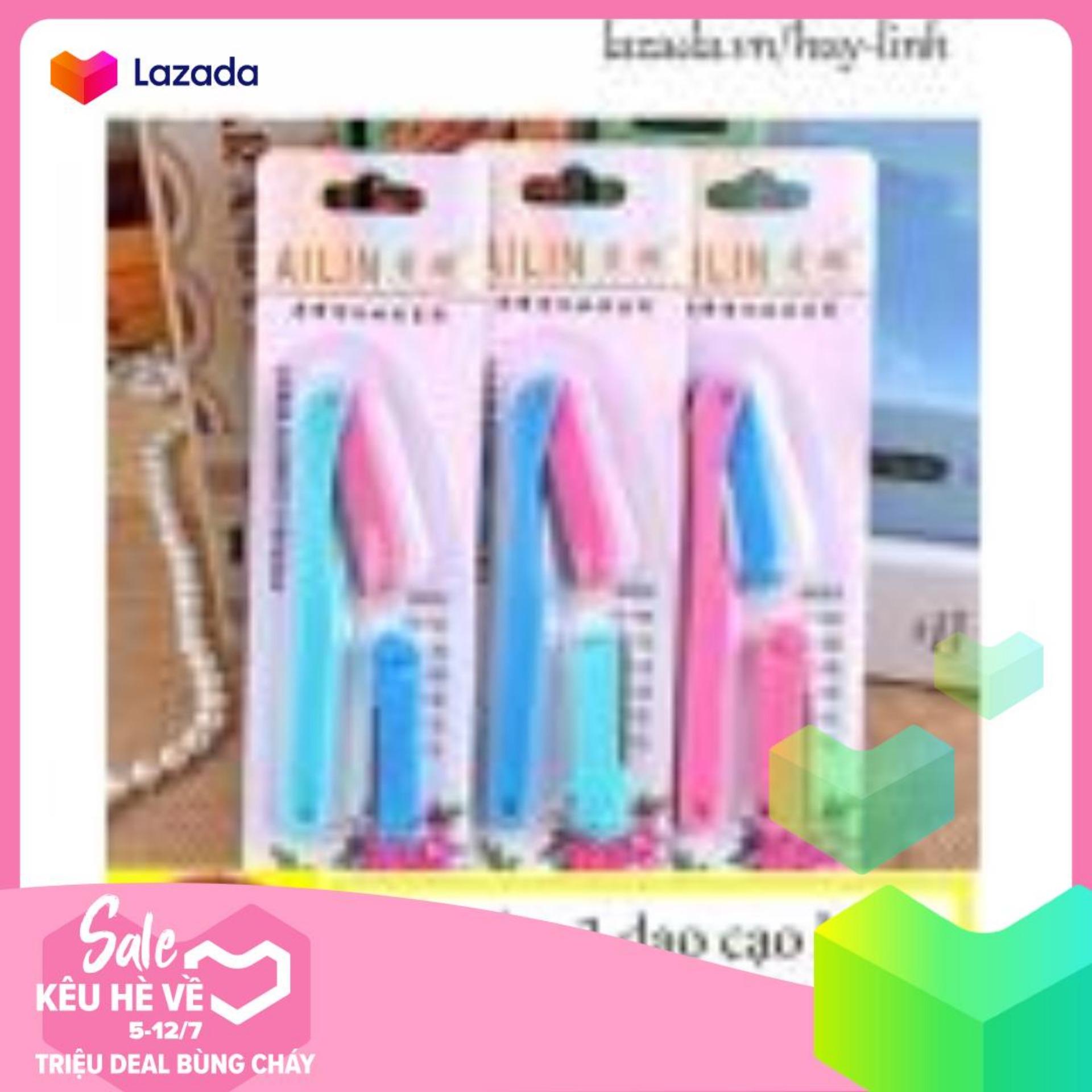 Combo 3 dao cạo lông mày tiện dụng
