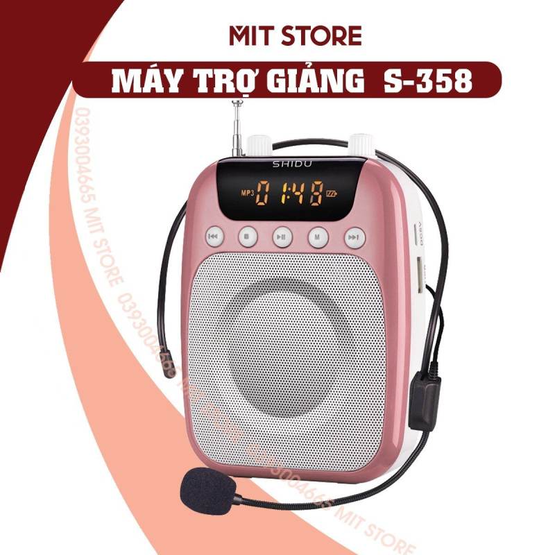 Máy trợ giảng SHIDU SD-S358 Có dây/Không dây CAO CẤP Âm lượng lớn 10w nghe đài radio... [Bảo Hành 12 Tháng]
