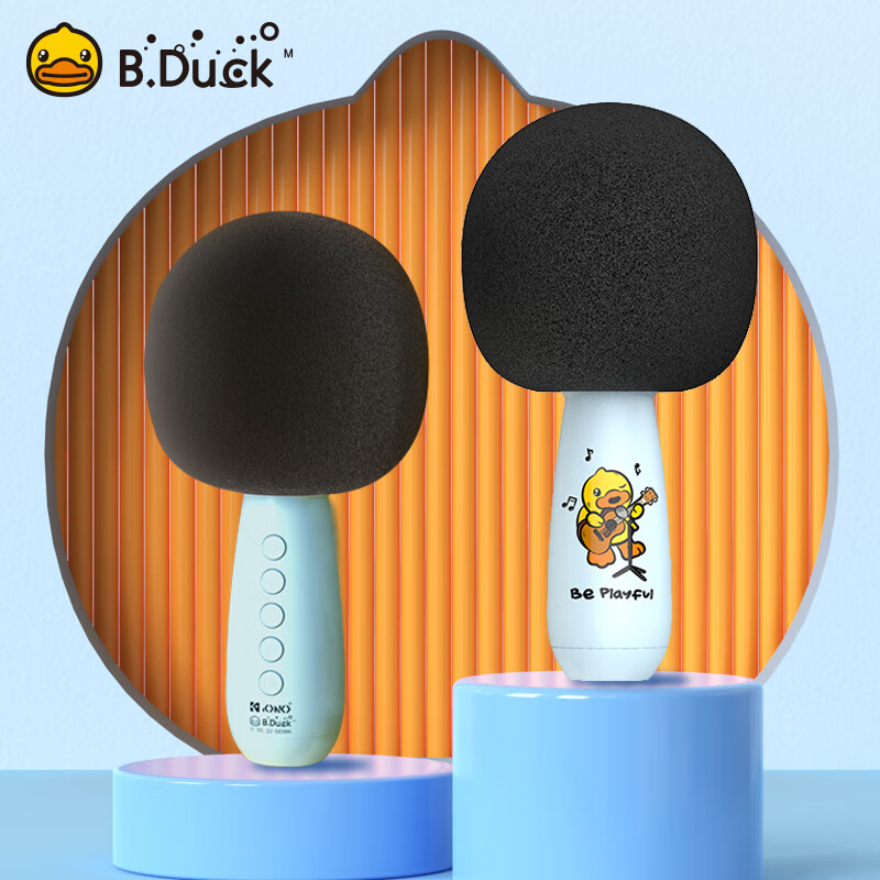 B.DUCK Micro Bluetooth Di Động KM-7 Loa Không Dây BT5.0 Micro Không Dây Karaoke Đa Năng Tích Hợp Hát Gia Đình