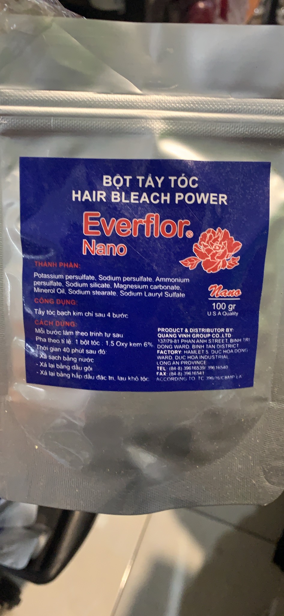 [Hcm]Bột Tẩy Tóc 100G Dành Tẩy Nhà Bột Xiu Mịn