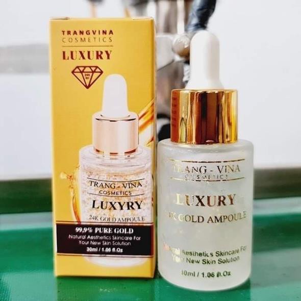 [HCM]Serum Trang Vina Luxury 24k Gold Ampoule Trắng Mịn Da  Chống Lão Hóa 30ml