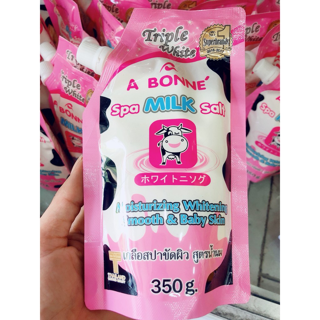 Muối Tắm Sữa Bò Tẩy Tế Bào Chết A Bonne Spa Milk Salt Thái Lan 350Gr Cam Kết Sản Phẩm Đúng Mô Tả Chất Lượng Đảm Bảo