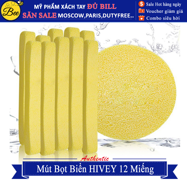 Mút Bọt Biển Hivey 12 Miếng