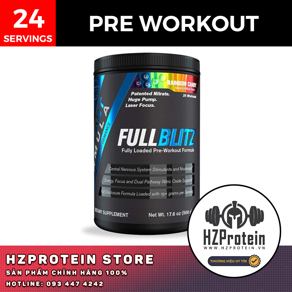 Fullblitz Preworkout - Tăng Sức Mạnh - 24 Lần Dùng