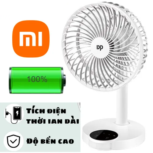 Xiaomi Max Sale 50% Quạt Tích Điện Loại Lớn - Quạt Mini Sạc Điện Quạt Sạc Pin Quạt Mini Để Bàn Cầm T