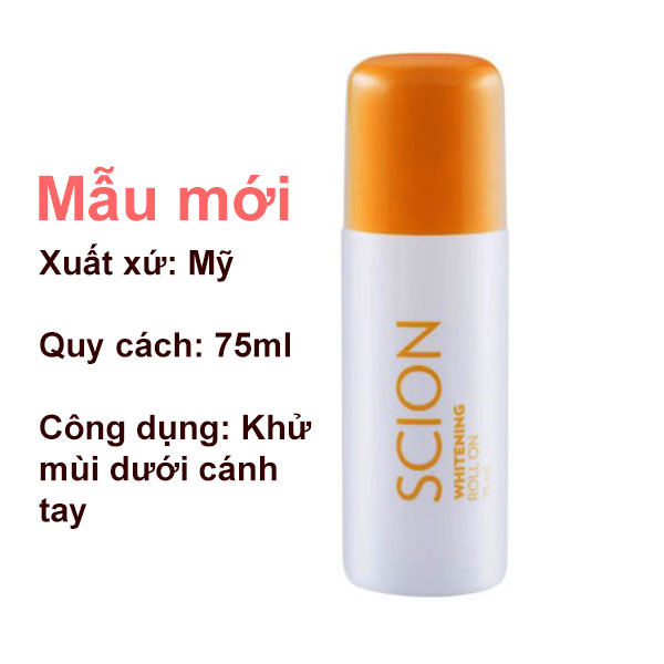 [HCM]Lăn khử mùi Scion Nuskin 75ml khử mùi hôi nách chính hãng mẫu mới hiệu quả hơn