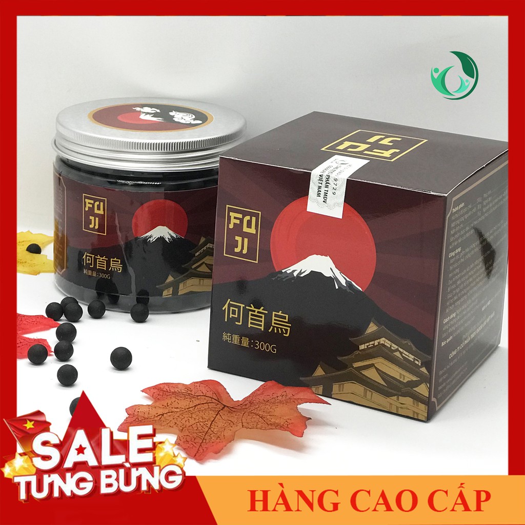 Hà Thủ Ô Mật Ong Rừng Cao Cấp Fuji 300G - Điều Trị Bạc Tóc Rụng Tóc Bồi Bổ Cơ Thể - Viên Hà Thủ Ô Mật Ong Theo Công Thức Bí Truyền Nhật Bản - Sản Phẩm Chính Hãng - Đã Kiểm Nghiệm Và Công Bố