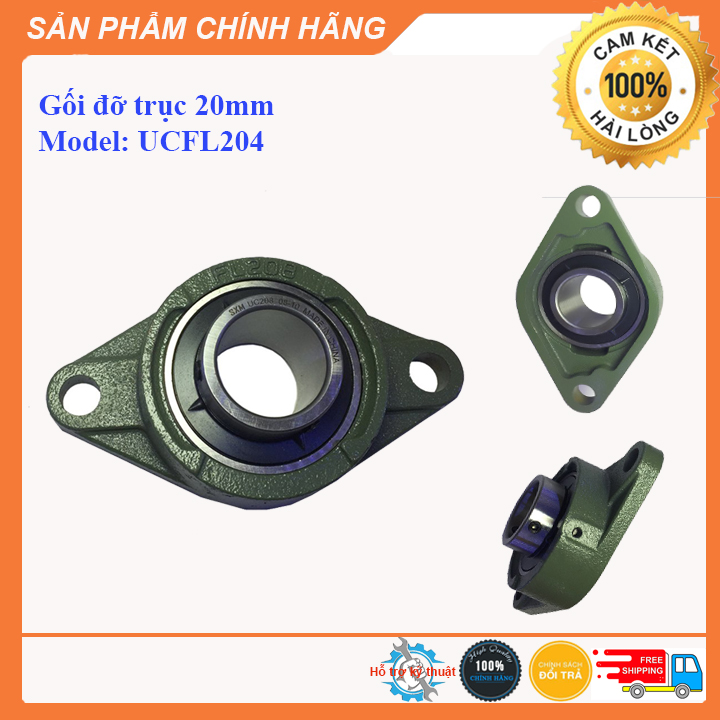 [Khuyến Mại] Gối Đỡ Vòng Bi Trục 20mm Gối đỡ hột xoài trục 20mm gối đỡ trục dùng cho mô tơ 