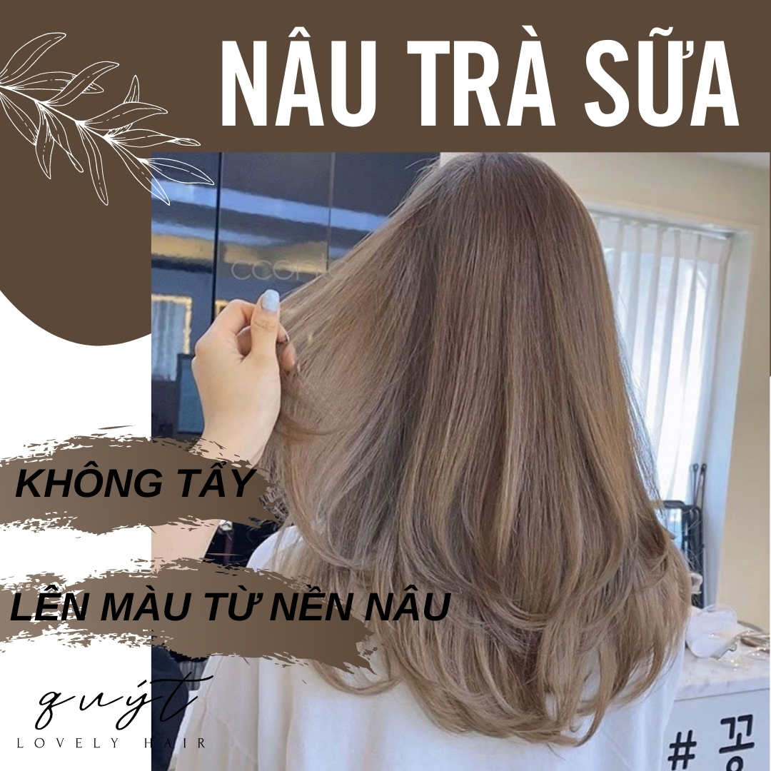 [Hcm][ Q.8] Kem Nhuộm Tóc Nâu Trà Sữa+Tặng Kèm Oxy