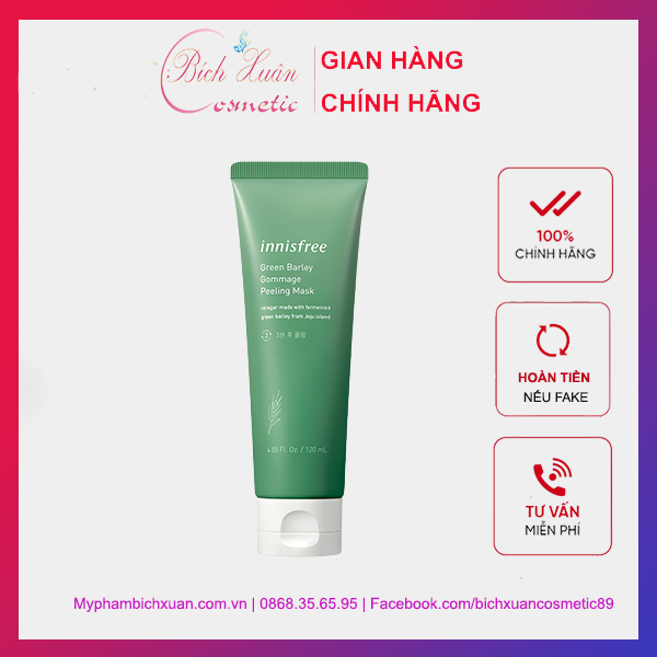 Tẩy Tế Bào Chết Innisfree Green Barley Gommage Peeling Mask 120ml