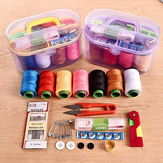Hộp Kim Chỉ đa Năng - Bộ Hộp Kim Chỉ May Vá Hộp Kim Chỉ Khâu đa Năng Tiện Lợi Khâu Vá Quần áo bán tại shop Luckystore SG