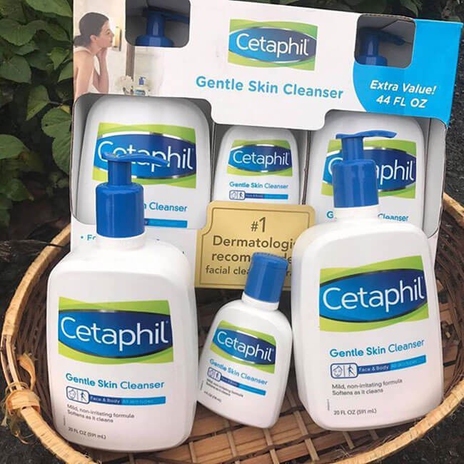 Sữa Rửa Mặt Dịu Nhẹ Cetaphil Gentle Skin Cleanser 118Ml Và 591Ml Cho Mọi Loại Da Hàng Mỹ