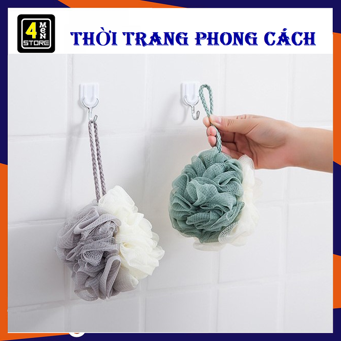 [Hcm]⚡ Bông Tắm Tròn Cao Cấp Phối 2 Màu Loại Vừa Siêu Chắc Chắn - Bông Tắm Tròn Tạo Bọt Giúp Dưỡng Ẩm Và M.assage Da ⚡