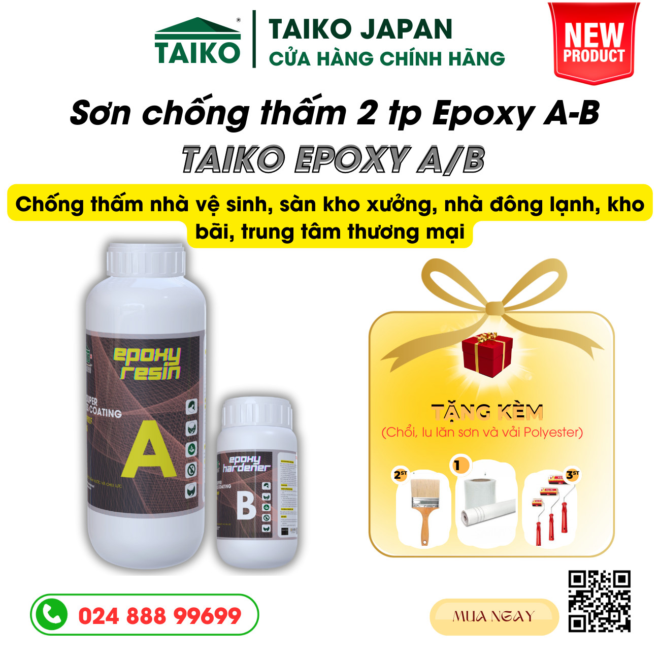 [Hàng Chính Hãng-BH 2 Năm]Keo Epoxy -  Keo chống thấm 2 thành phần trong suốt sử lý chống thấm mặt s