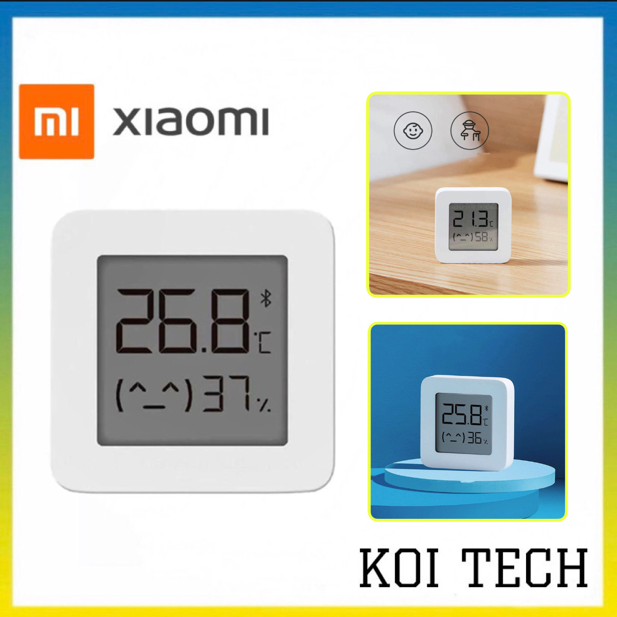 Thiết Bị Đo Nhiệt Độ Độ Ẩm Xiaomi Mijia 2 - Máy Đo Độ Ẩm Nhiệt Độ Đa Năng Bluetooth