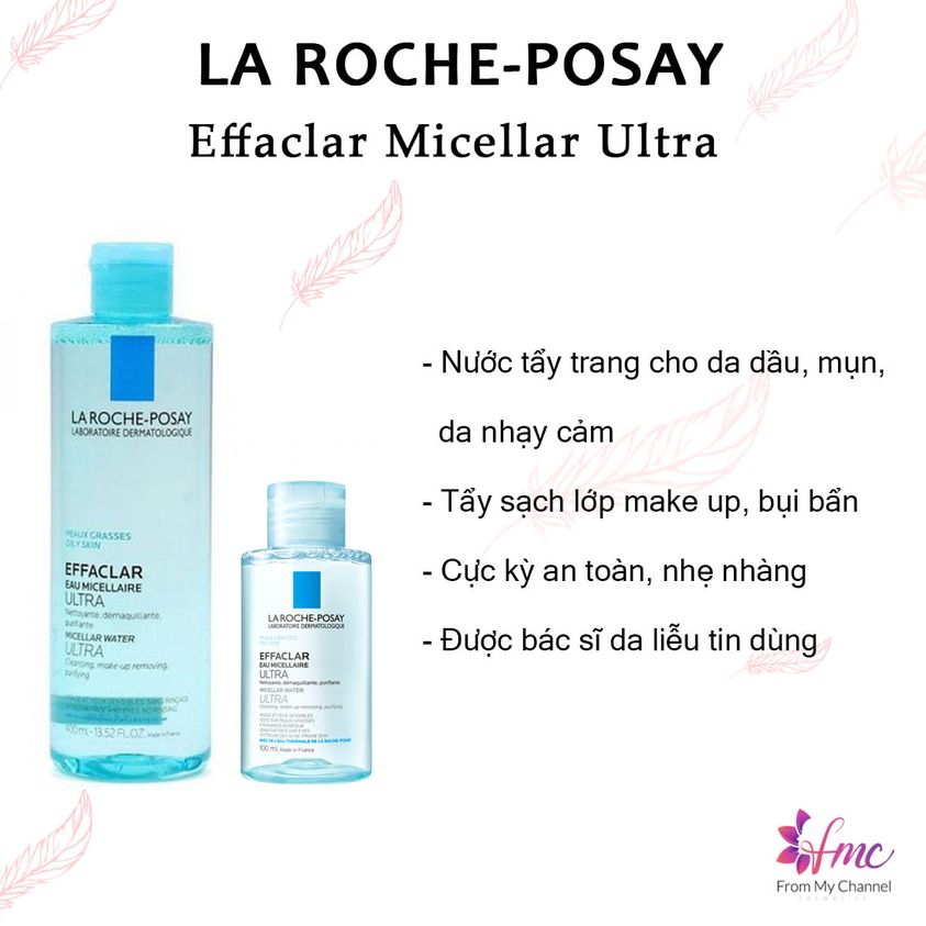 Nước Tẩy Trang La Roche - Posay Effaclar 100Ml Dành Cho Làn Da Siêu Kích Ứng