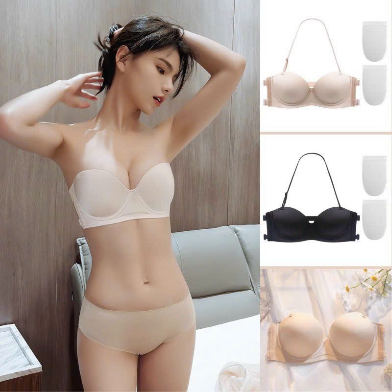 Áo ngực không dây hở lưng nâng ngực nhẹ có gọng chống tụt tạo khe loại 1 cao cấp bán chạy hot hit gi