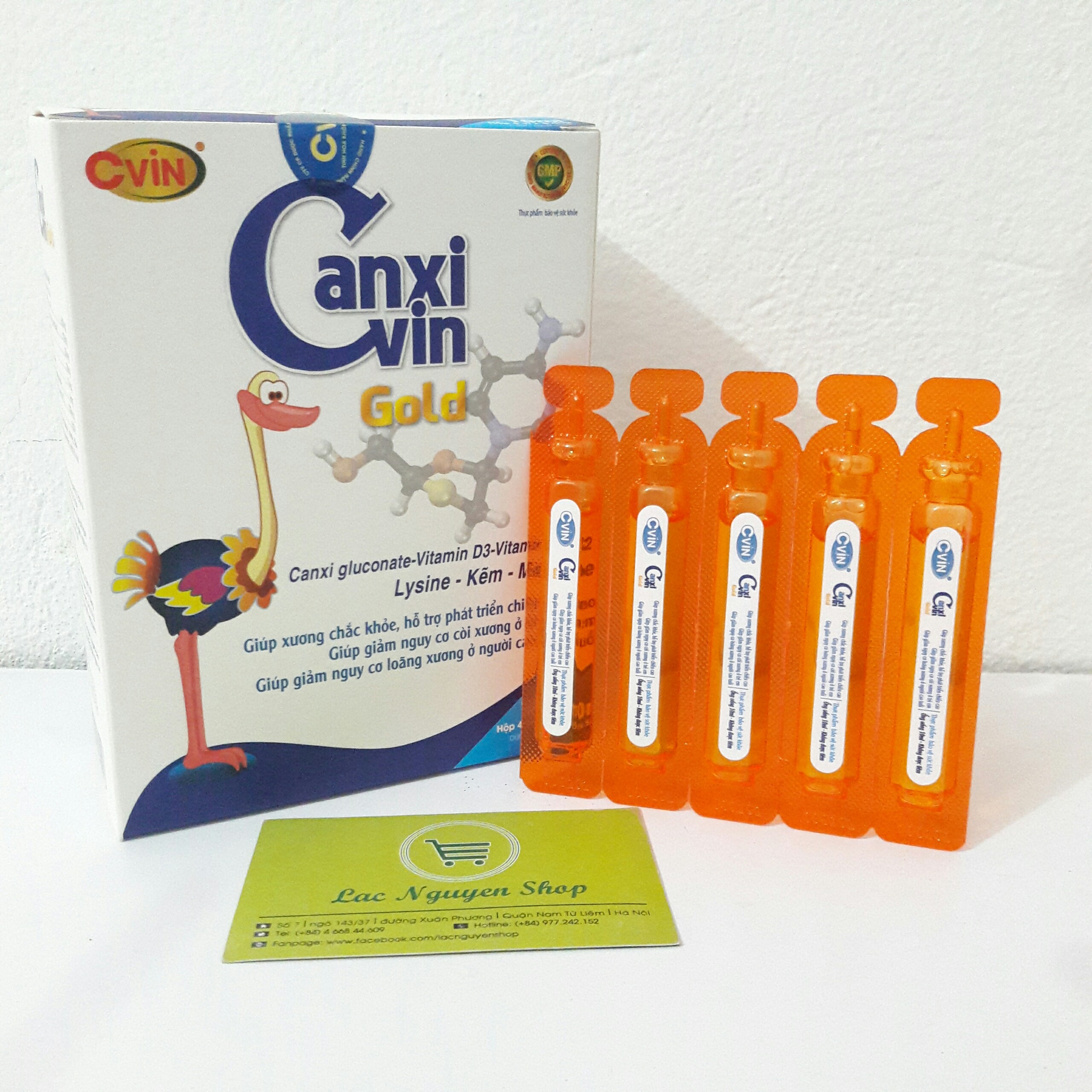 Canxi Cvin Gold - Canxi hữu cơ vitamin D3 &amp; K2
