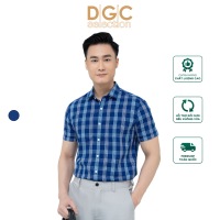 Áo sơ mi ngắn tay DGC Dáng ôm Slim Fit vải cotton thoáng mát thấm hút mồ hôi tốt -  SASNBC37M