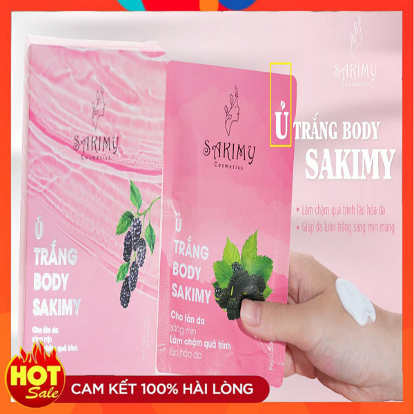 Combo 6 Hộp Ủ trắng body SAKIMY cho làn da sáng mịn làm chậm quá trình lão hóa da (Chính hãng)