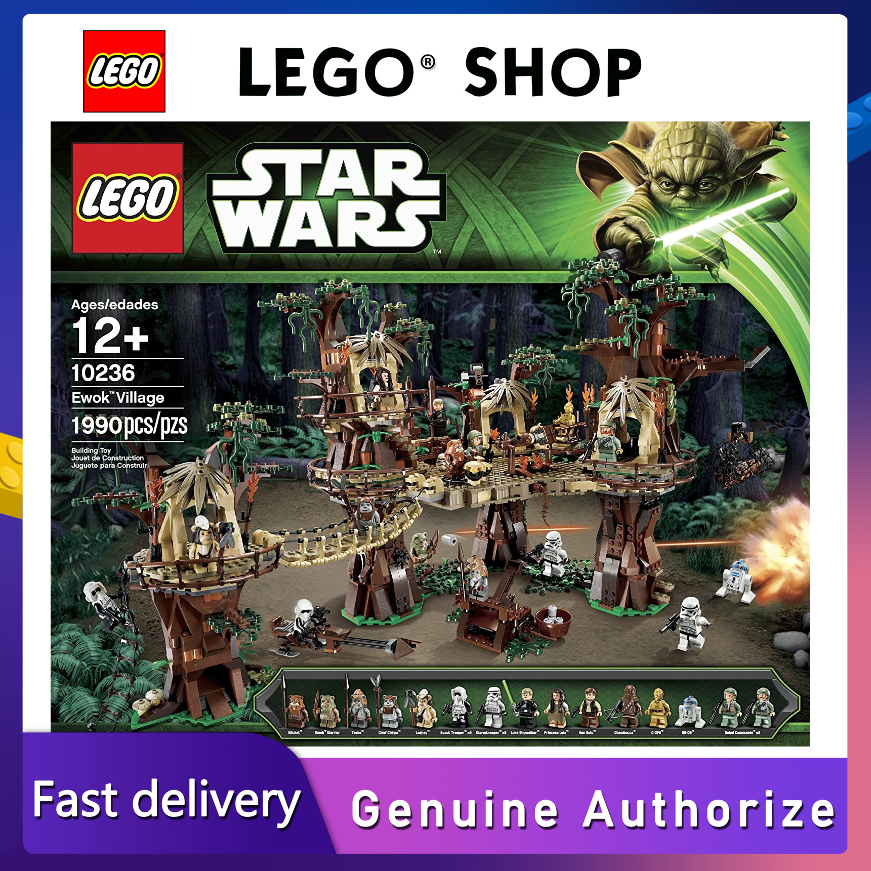 【Hàng chính hãng】 LEGO Star Wars 10236 Ewok Villageđảm bảo chính hãngTừ Đan Mạch -LEGO hết bản in