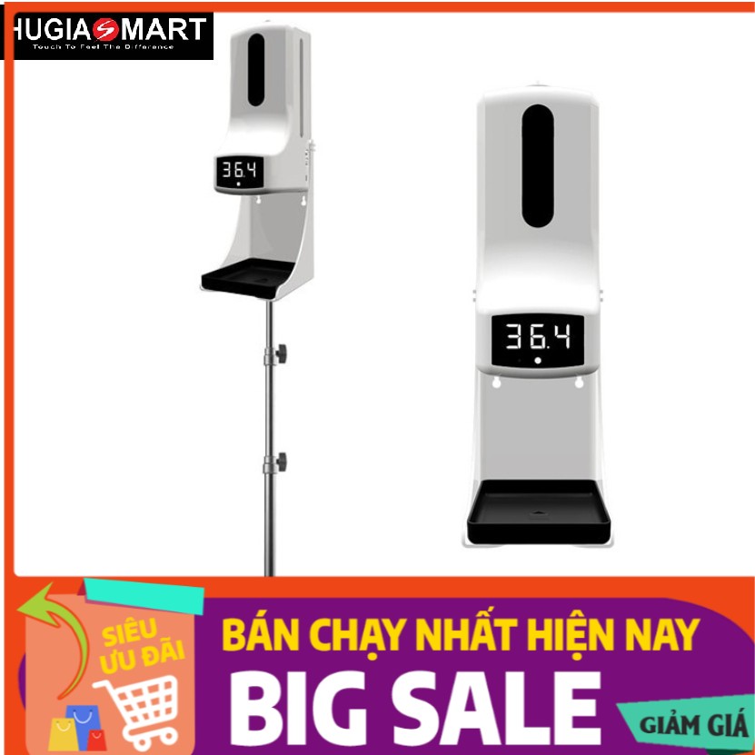 Máy sát khuẩn tự động máy đo thân nhiệt 2 trong 1 độ chính xác cao  giá thành hợp lý