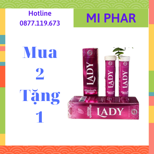 [Mua 2 Tặng 1] Viên Sủi Lady Tăng Vòng 1 Chính Hạng