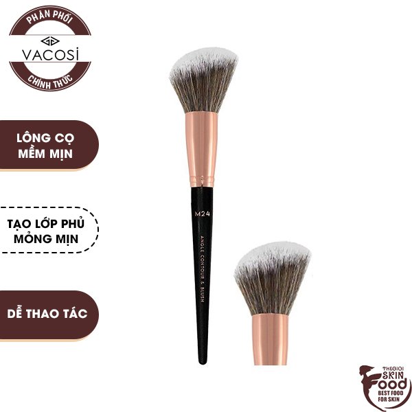 Cọ Má Hồng Và Tạo Khối Đầu Xéo Vacosi Angle Contour Blush Brush M24